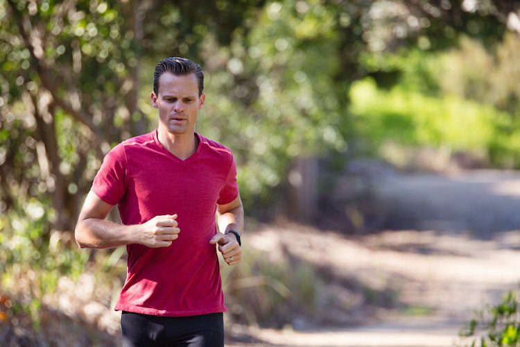 man running physical health mental recovery